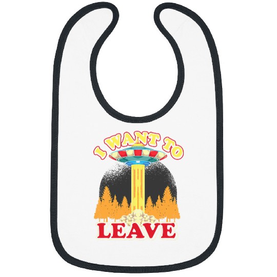 Aliens UFO Funny Science Fiction UFO Alien Abduction Bibs