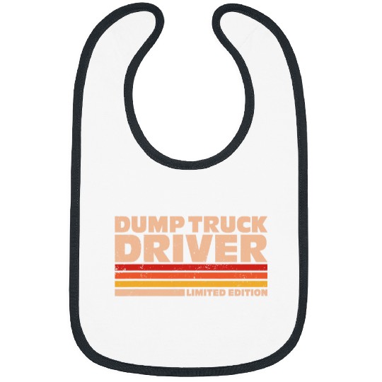 Construction Worker Retro Flag Dump Truck Driver Bibs