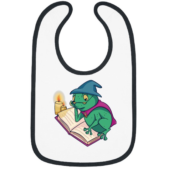 Frog Pet with Mushroom Cute Cottagecore Aesthetic Bibs