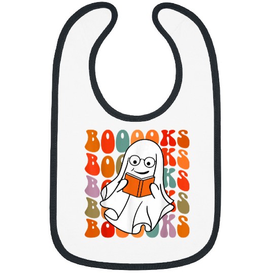 Book Fun Cute ghosts Book Reading Halloween Booooks ghosts Reading Bibs