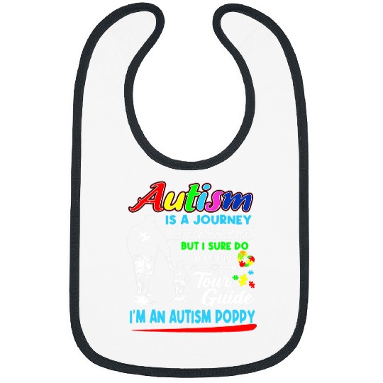 Autism Puzzle Poppy Autism Is A Journey Bibs