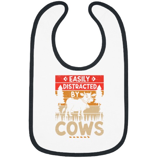 Cow Pet Easily distracted by Cows Harvest Farming Barn Cattle 240 Bibs