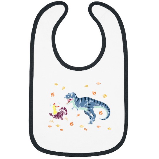 Dinosaur Pet Thanksgiving Dino Meal Turkey Trot Gobble Gobble Bibs