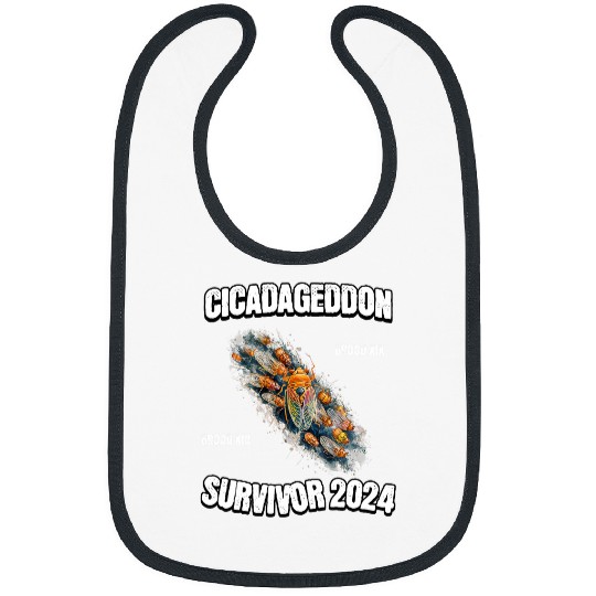 Cicada Brood Design for Entomologist and Bug Lovers Bibs