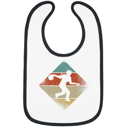 Sport Bowling Retro 1960s 1970s Style Bowler Bibs