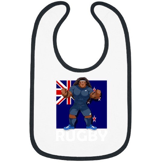 Sport Rugby Defender Samoan Pride Kiwi New Zealand Flag Bibs