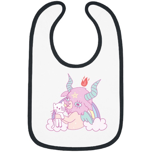 Goats Pet Pastel Goth Cute Creepy Goats With Kawaii Cat Bibs
