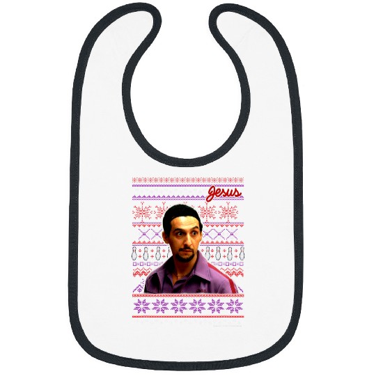 Sport Bowling The Big Lebowski Christmas Jesus Bowling Ugly Sweater Bibs
