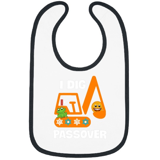 Excavator Fun I Dig Passover Excavator Construction Pesach Matzah Frogs 36 Bibs
