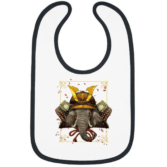 Elephant Mammal Samurai Elephant Warrior Samurai Lovers Gift Women Men 183 Bibs