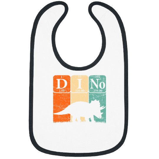 Dinosaur Pet Periodic Table Elements Triceratops Paleontologist Bibs