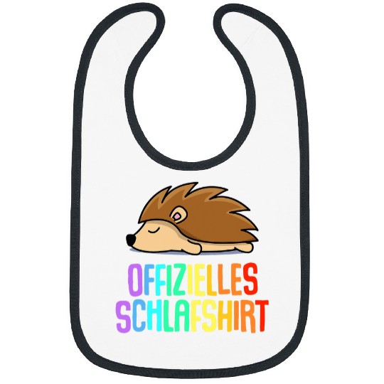 Hedgehog Pet Official Sleep Pyjama Nightdress Hedgehogs Fun Gift 3 Bibs