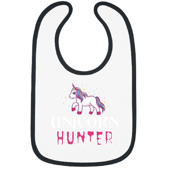 Unicorn Pet Funny Fantasy Unicorn Hunter Bibs