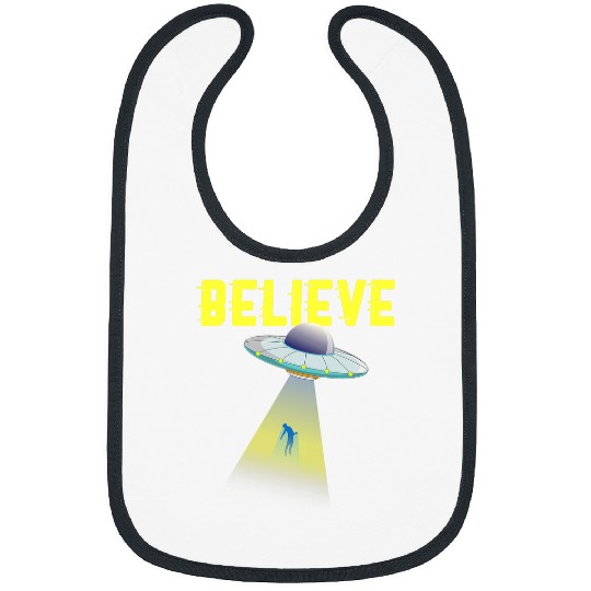Aliens UFO Believer Flying Saucer Alien Abduction UFO Bibs