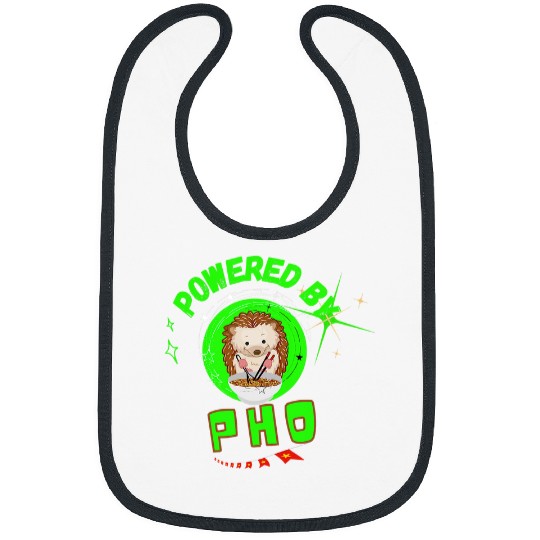 Hedgehog Pet Powered By Pho Asian Food Sweet Animal Bibs