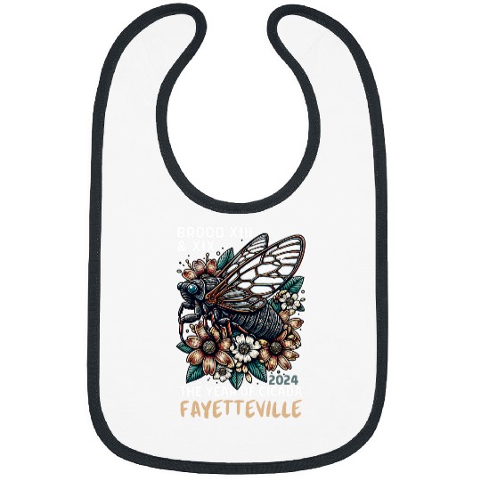 Cicada Lover Insect Bug Cicada Invasion 2024 Fayetteville Bibs