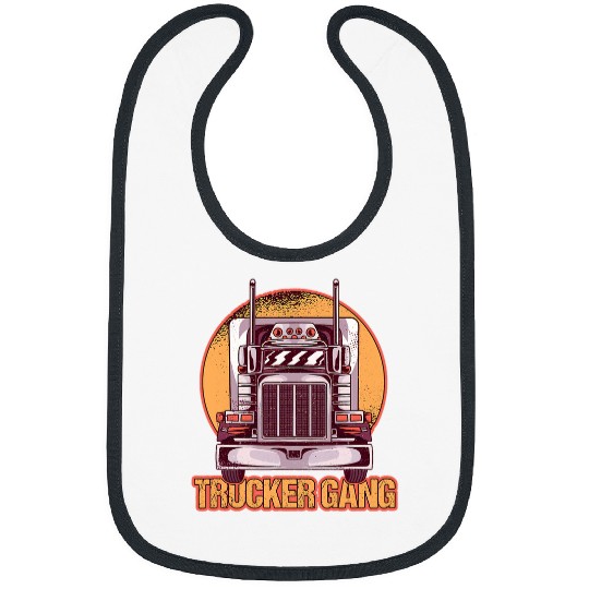 Truck Fun Gang Truckers 18 Wheeler Freighter Truck Driver Bibs