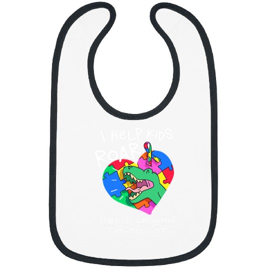Dinosaur Pet Speech Language Pathologist Dinosaur TRex Roar I Bibs