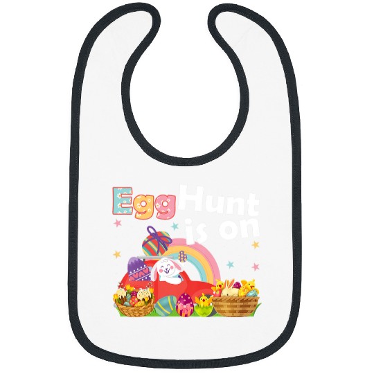 Tractor Fun driving Kids Egg Hunt Is On Bunny Tractor Cart Cute Easter Boys Girl Kids 1 Bibs