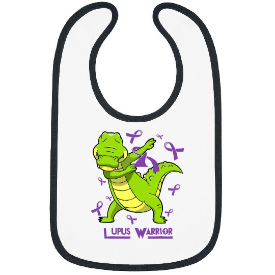 Alligator Pet Lupus Warrior alligator lupus warrior funny lupus awareness Bibs