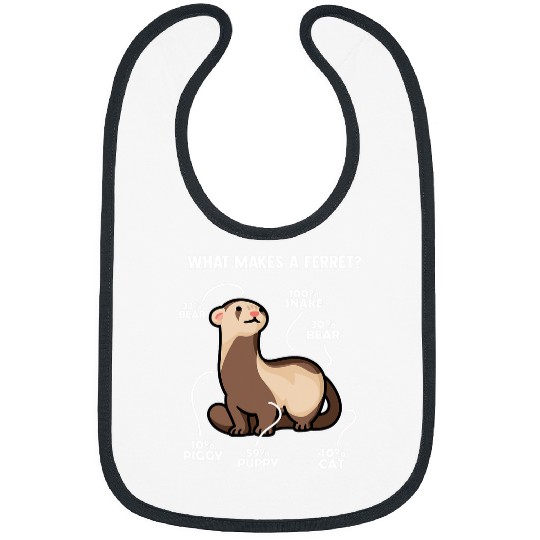 Ferret Pet Polecat Animal Anatomy Bibs