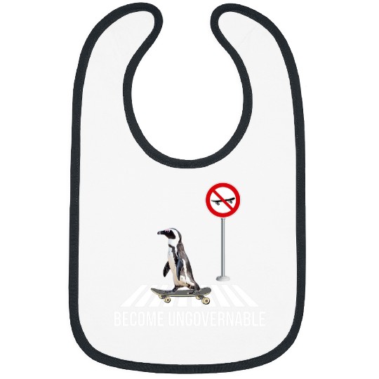 Penguin Pet Become Ungovernable Penguin Skateboarding Bibs