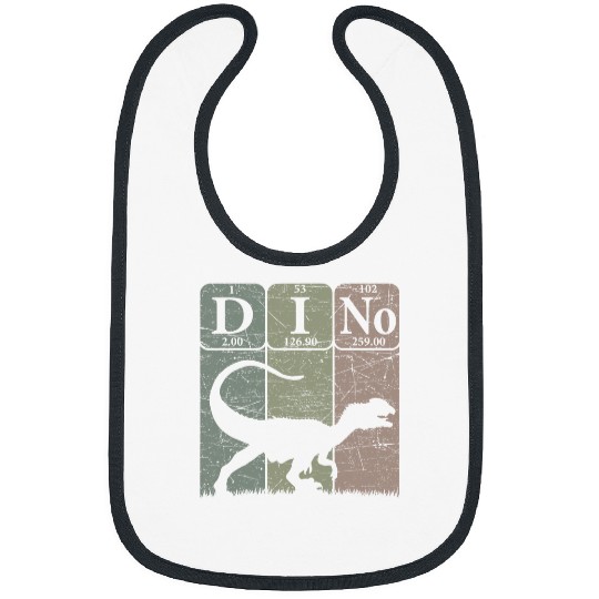 Dinosaur Pet Periodic Table Elements Dilophosaurus Paleontology Bibs
