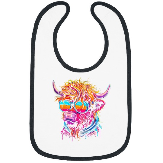 Cow Pet Scottish Highland Cow Cattle Hairy Cow 09 Bibs