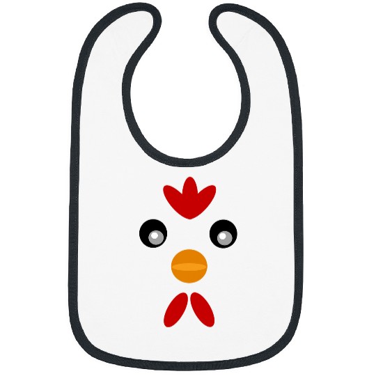 Chicken Pet Face Cute Funny Bibs