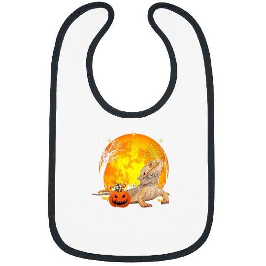 Bearded Dragon Pet Halloweens for Boys Kids Bearded Dragon Mummy Pumpkin Bibs