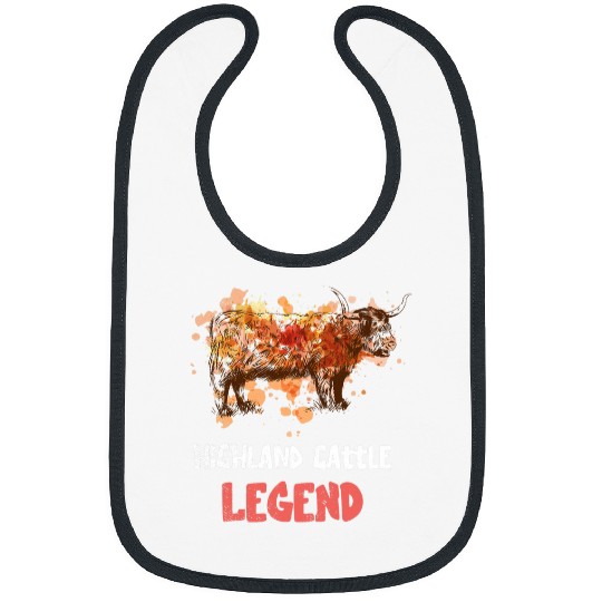 Cow Pet Scottish Highland Cow Highland Cattle Legend Scottish Grass Bibs