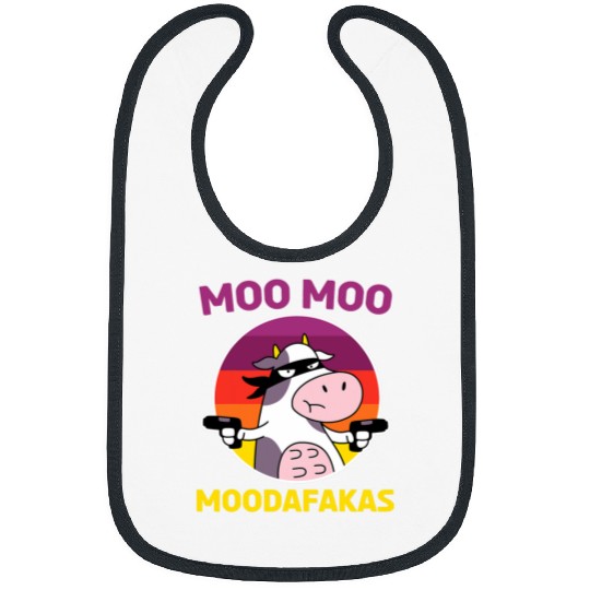 Cow Pet Moo Moo Moodafakas Cow Farmer Lover Animal Farmer Farming 08 Bibs