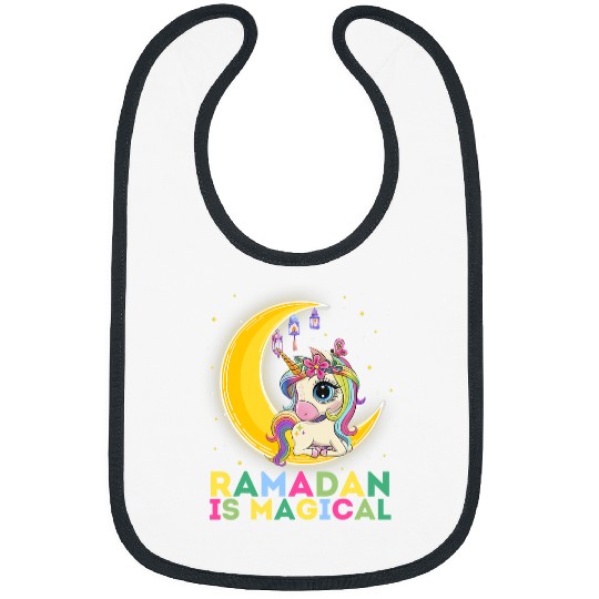 Unicorn Pet Kids Ramadan Is Magical Fasting Ramadan Kareem Month Bibs