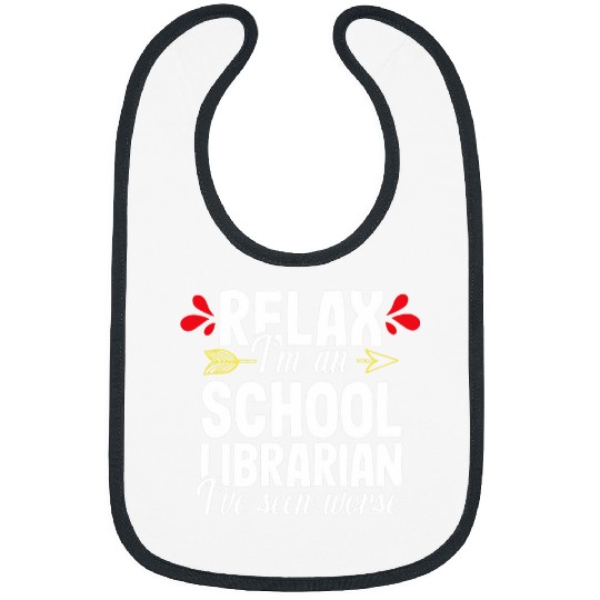 Book Fun Relax School Librarian Library Teacher Book Lover Nerd Bibs