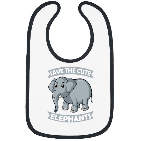 Elephant Mammal Save the Cute Elephants Zoo Circus Elephant conservative Bibs