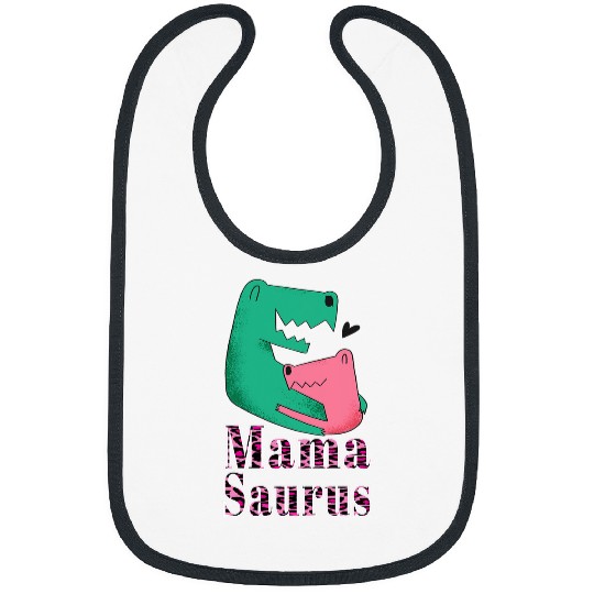 Dinosaur Pet MamaSaurus TRex Funny Mama Saurus Dinosaurs Leopard 1 Bibs