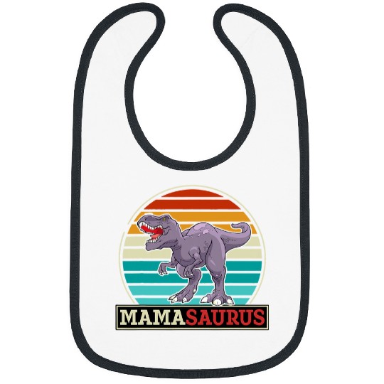 Dinosaur Pet Mamasaurus Trex Dinosaur Funny Mama Saurus Mothers Family 7 Bibs