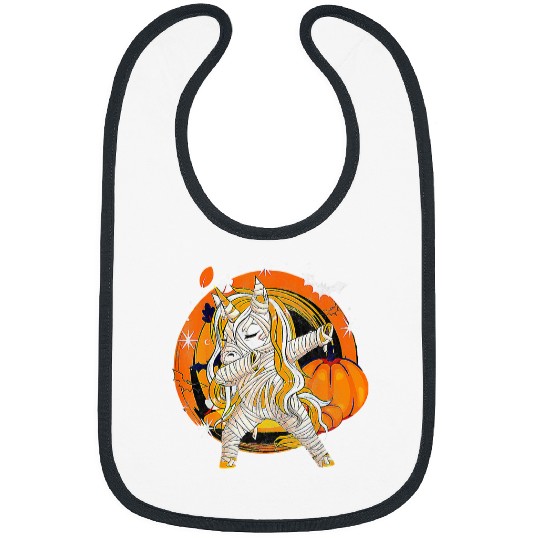 Unicorn Pet Funny Halloween 2  Unicorn Skeletons 16 Bibs