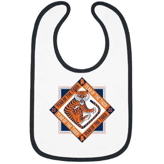 Discover 2022 Year of the Tiger  Blue & Orange Tiger Football Bibs