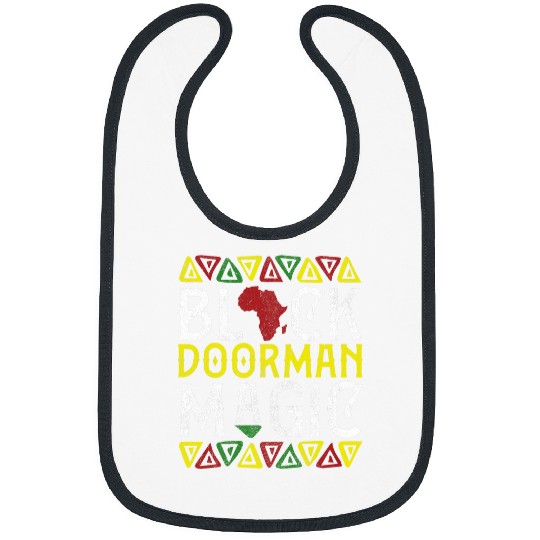 Afro Black Doorman Magic Apparel African Melanin Janitor Men Bibs