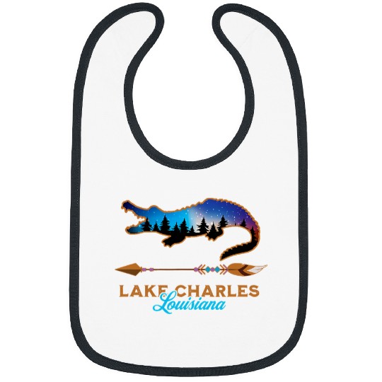 Alligator Pet Lake Charles Louisiana USA Bayou Cajun Alligator Souvenir Bibs