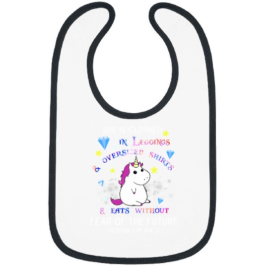 Unicorn Pet She Is Clothed In Leggings Oversized Unicorn 65 Bibs
