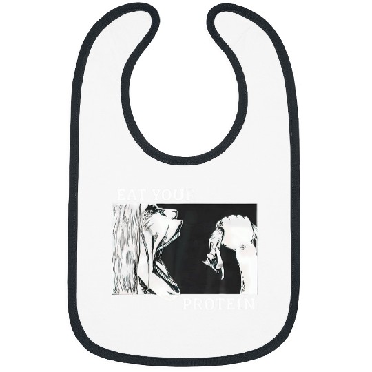 Eat Your Protein Anime Gym Pump Bodybuilding Fitness 21 Bibs