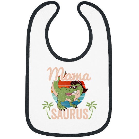 Dinosaur Pet Mamasaurus T rexs Dinosaur Funny Mama Saurus Mothers Family 6 Bibs