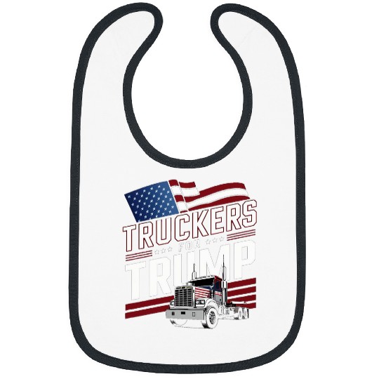 Truckers For Trump Awesome Semi Truck Driver Gear and Tees Bibs