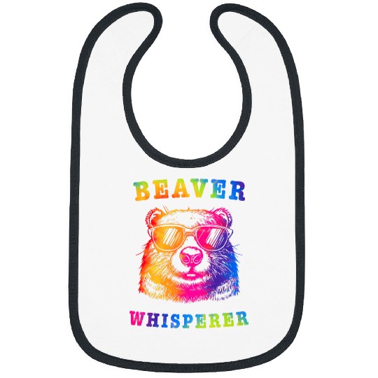 Beaver Pet Whisperer Spirit Animal Funny Love Beavers Camping Bibs