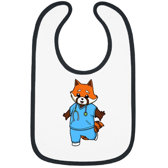 nurses Job Comic red panda nurses Bibs
