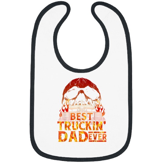 Truck Fun Design For Men Dad Big Rig SemiTrailer Truckin 1 Bibs