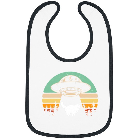 Aliens UFO UFO Spaceship Funny Maine Coon Cat Alien Abduction Pet Owner Bibs