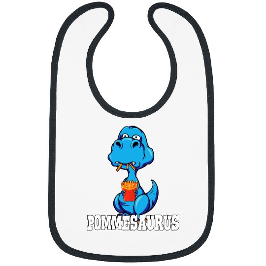 Dinosaur Pet Pommesaurus Dinosaur French Fries Lovers 1 Bibs